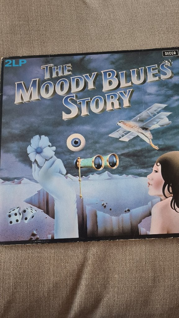 The Moody Blues Story - Dubbel-LP (Decca, 1974), Cd's en Dvd's, Vinyl | Rock, Gebruikt, Ophalen of Verzenden, Complilatie, Classic Rock