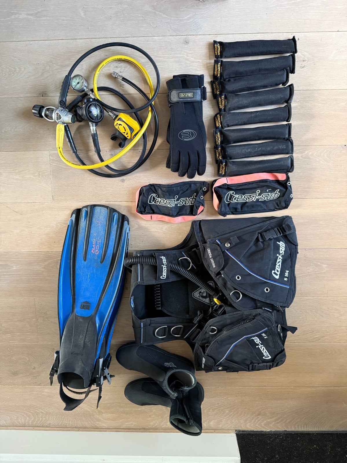 Complete Duikuitrusting: Cressi-sub, Aqualung, Bare, Ophalen, Gebruikt, Overige typen