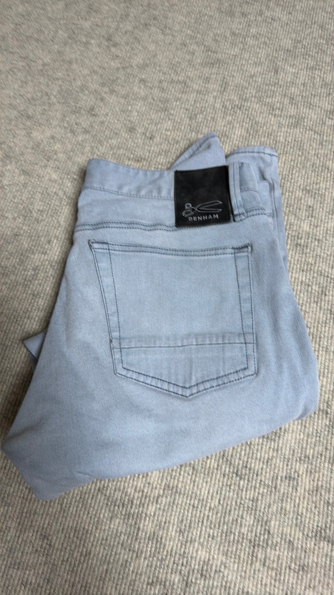 Jeans Denham, 33/32, Ophalen of Verzenden, Zo goed als nieuw, Blauw, W33 - W34 (confectie 48/50)