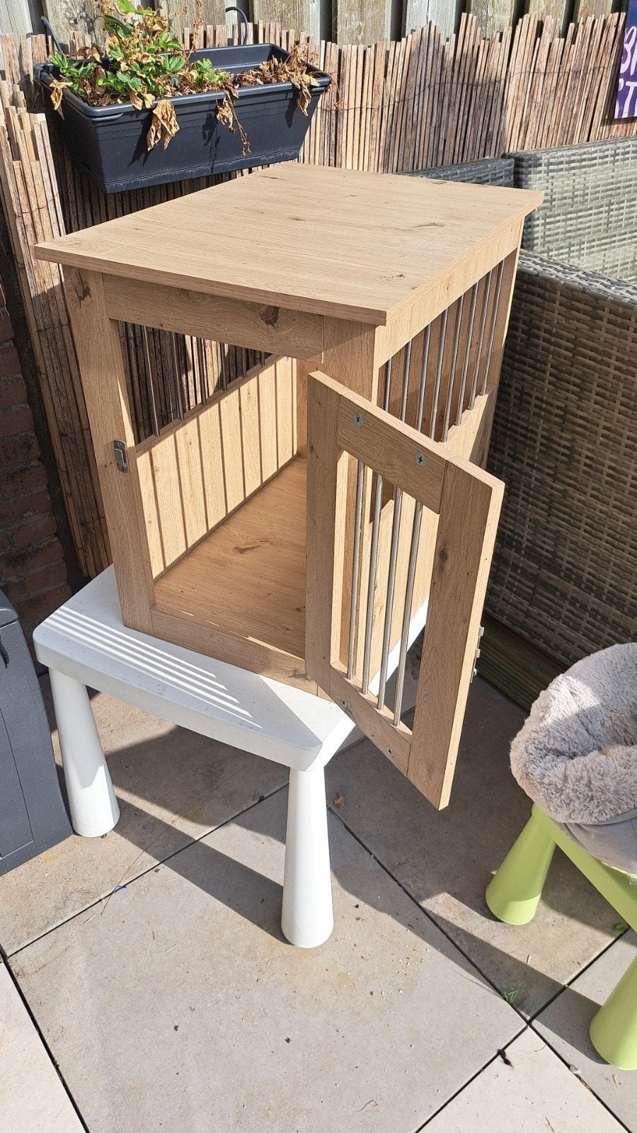 gratis bench, Dieren en Toebehoren, Hondenhokken, Ophalen, Gebruikt, Minder dan 65 cm