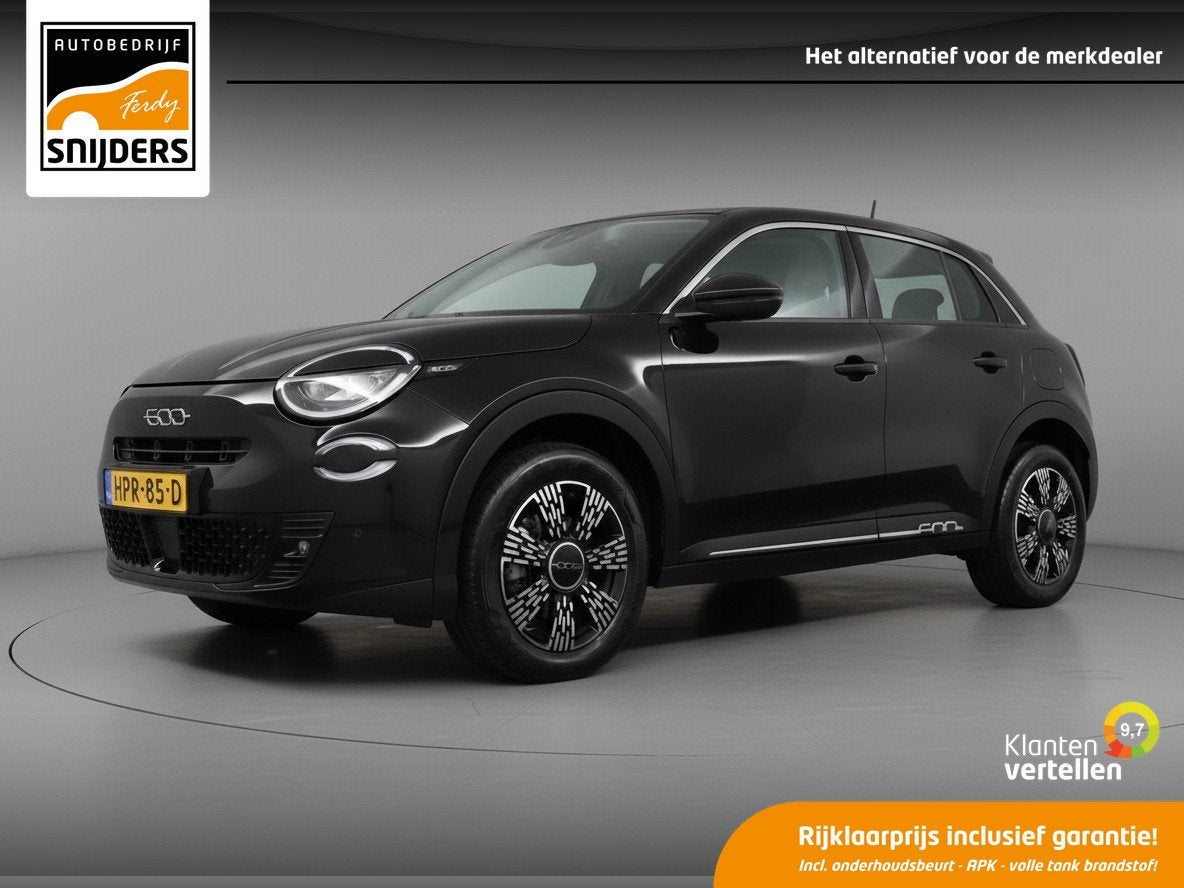 Fiat 600 1.2 Hybrid Urban Automaat, OrigNL - NAP | DAB+ | Ke, Auto's, Gebruikt, 1199 cc, 620 kg, Zwart