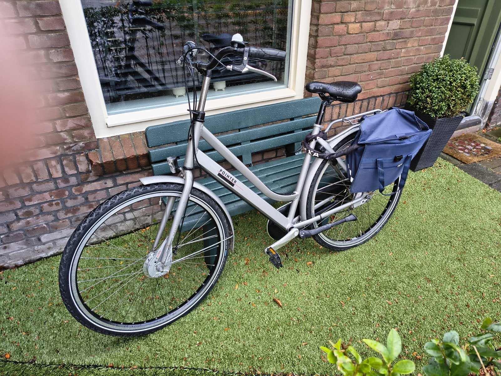 Pointer Damesfiets met lage instap en fietstassen, Fietsen en Brommers, Overige merken, Velgrem, Ophalen of Verzenden, 53 tot 56 cm