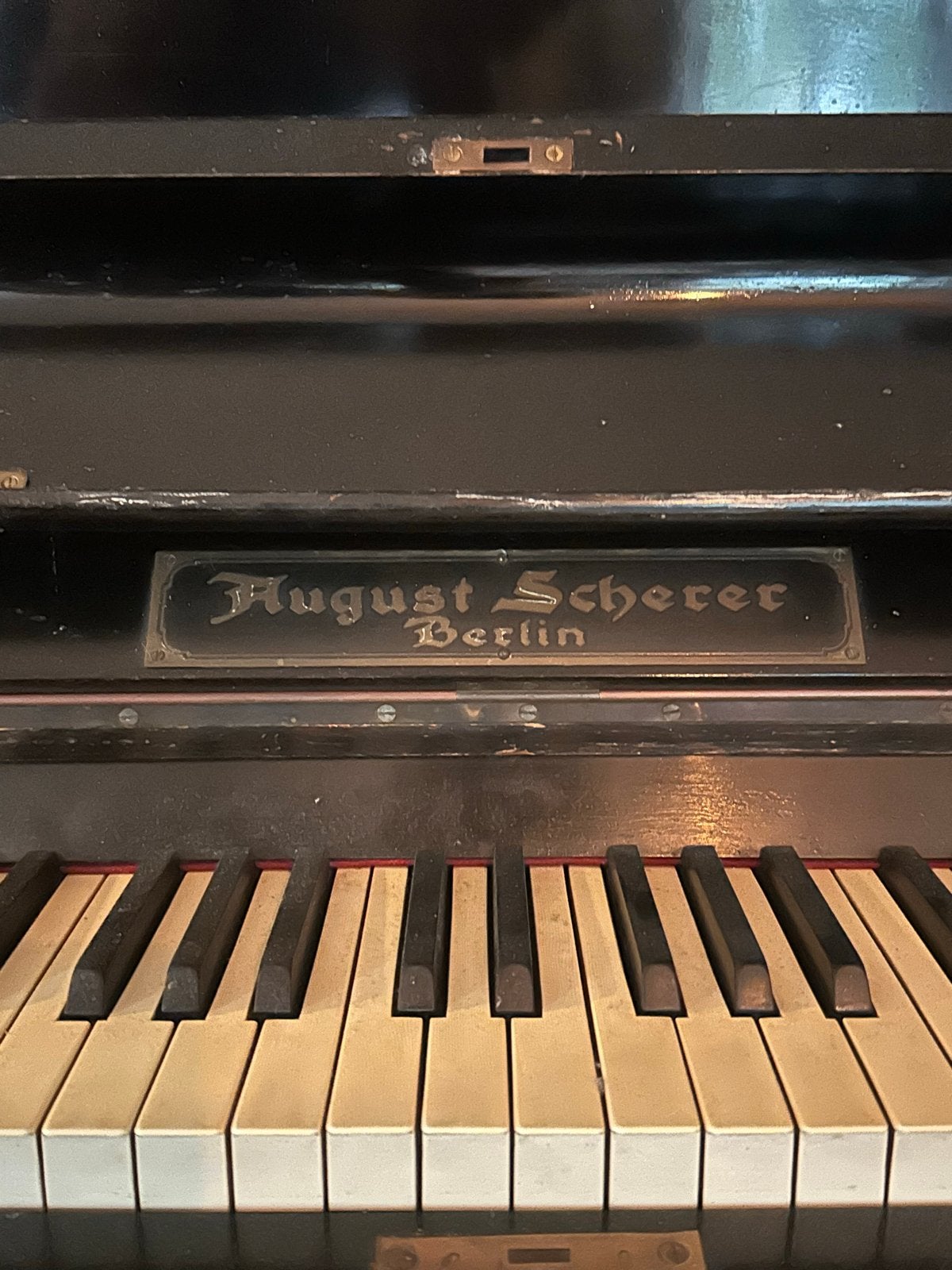 August Scherer Berlijn Piano - Zwart, Ophalen, Gebruikt, Zwart, Piano