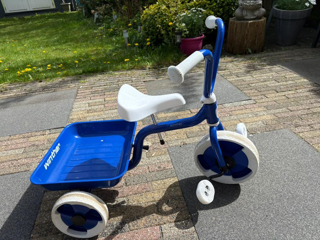 Winther driewieler blauw ZGAN!, Ophalen, Zo goed als nieuw
