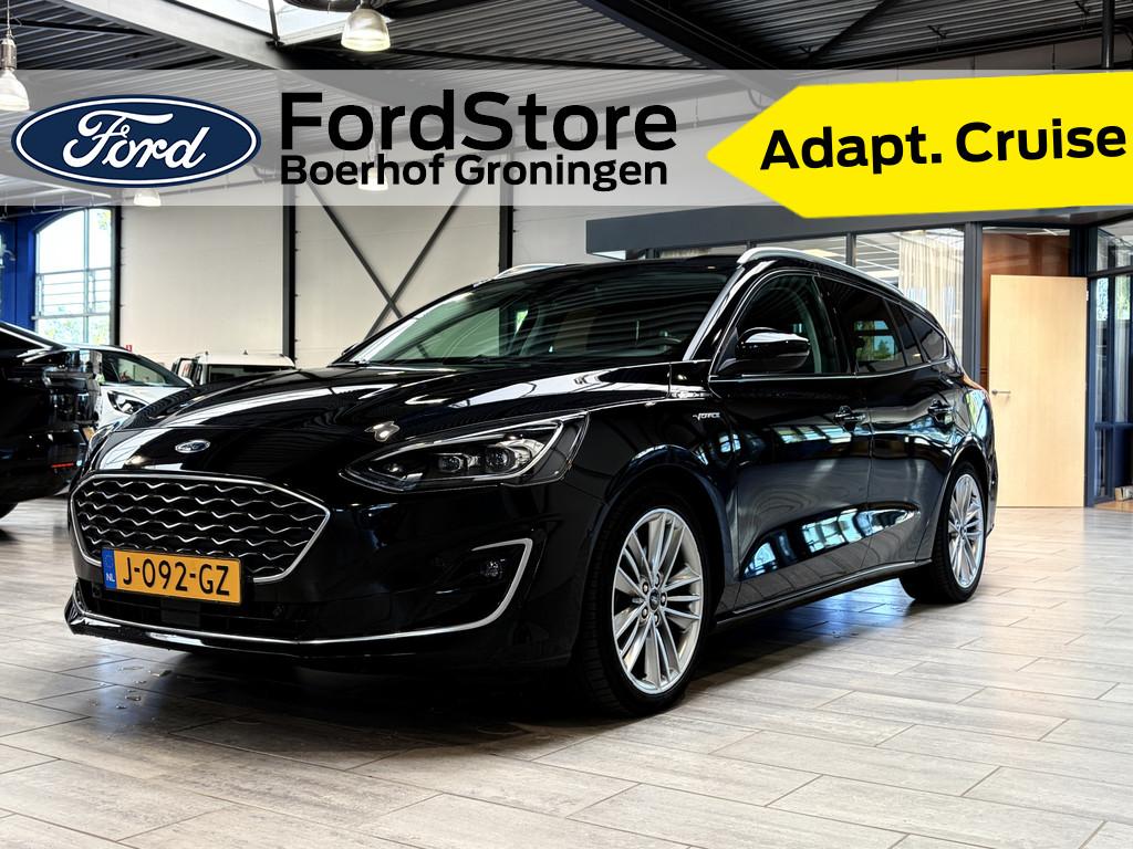 Ford FOCUS Wagon EcoBoost 125pk Vignale | Dealer onderhouden, Auto's, Ford, 125 pk, Gebruikt, 1283 kg, Zwart