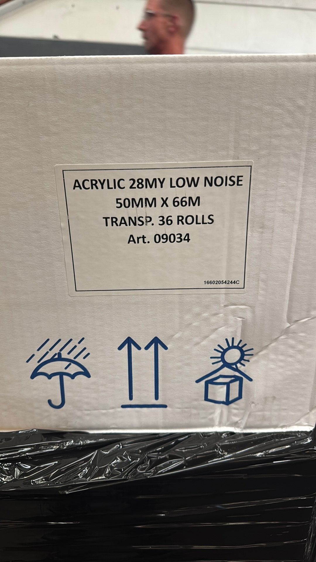 Acryl Tape transp. 36 rollen Nieuw in doos, Ophalen, Zo goed als nieuw