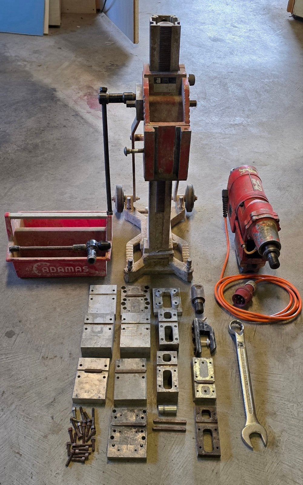 Weka SR7508 Jumbo Diamantboormachine Set (7500W - 400V), Ophalen, Gebruikt, 600 watt of meer, Boormachine