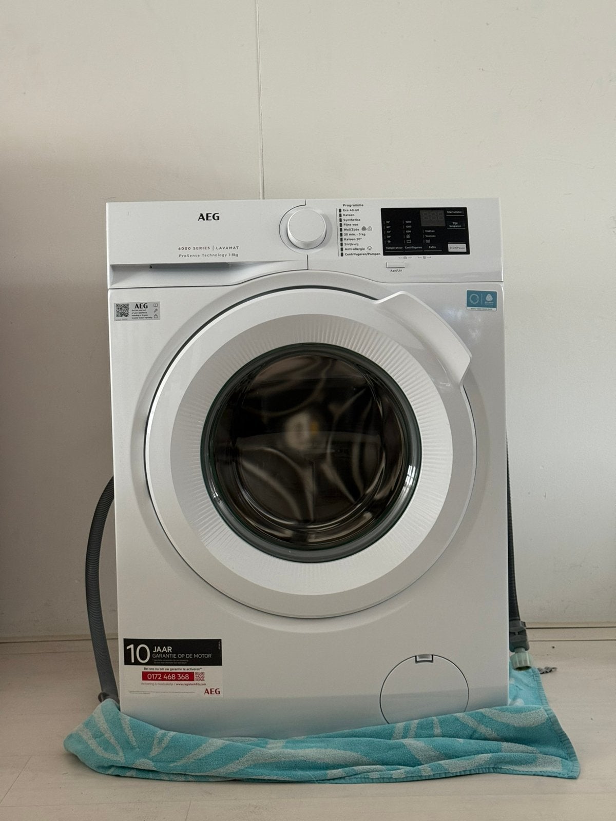 AEG LF628600 6000 serie ProSense- Wasmachine-1600 toeren-8kg, Ophalen, Minder dan 85 cm, 8 tot 10 kg, Voorlader