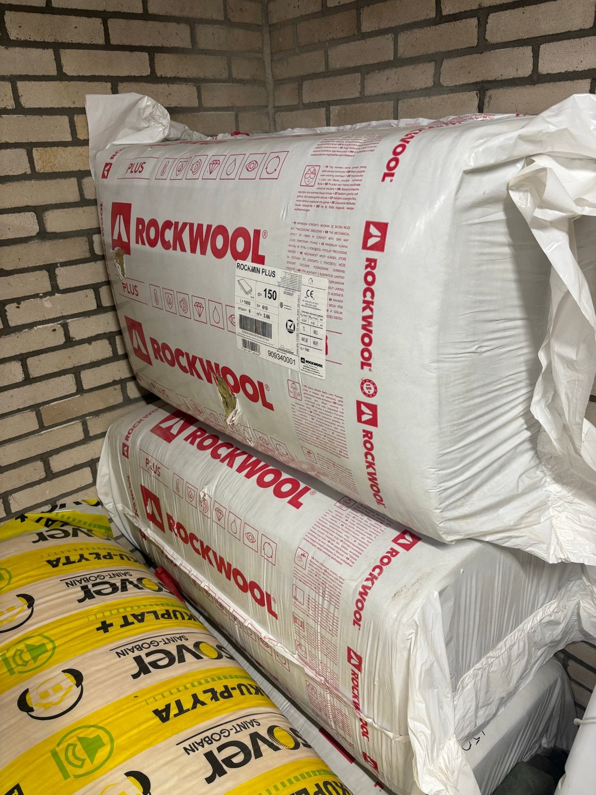 Rockwool steenwol isolatieplaten, Ophalen, 10 tot 15 m², 12 cm of meer, Nieuw