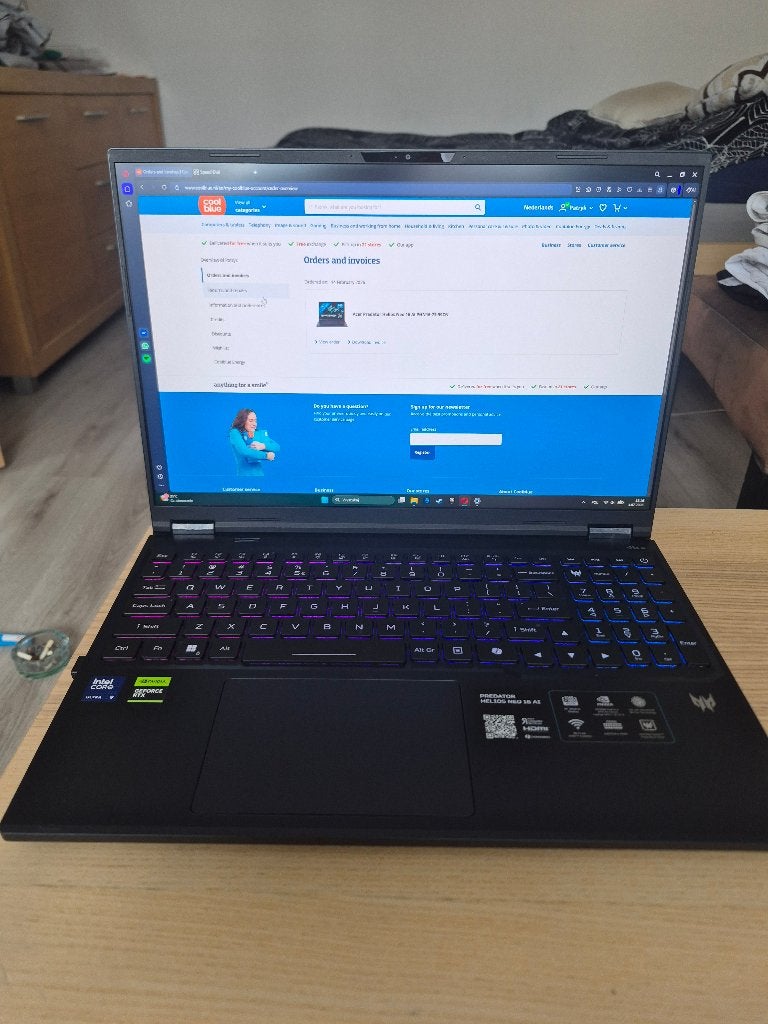 Acer Predator Helios Neo 16 AI, Computers en Software, Windows Laptops, 2 tot 3 Ghz, Ophalen of Verzenden, Zo goed als nieuw, 1024 GB