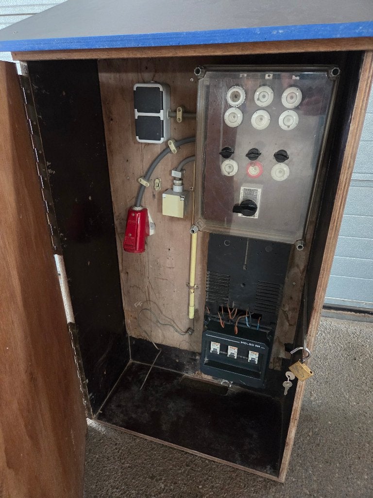 Bouwstroomkast/verdeelkast met krachtstroom en 230V, Doe-het-zelf en Verbouw, Elektra en Kabels, Ophalen, Gebruikt, Overige typen