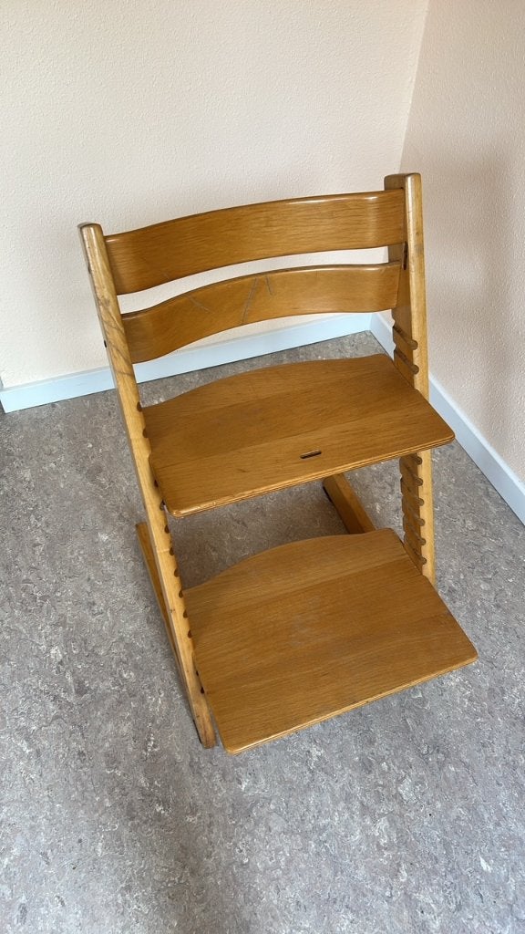 Tripp Trapp stokke meegroei stoel kind, Kinderen en Baby's, Kinderstoelen, Ophalen, Gebruikt, Meegroeistoel