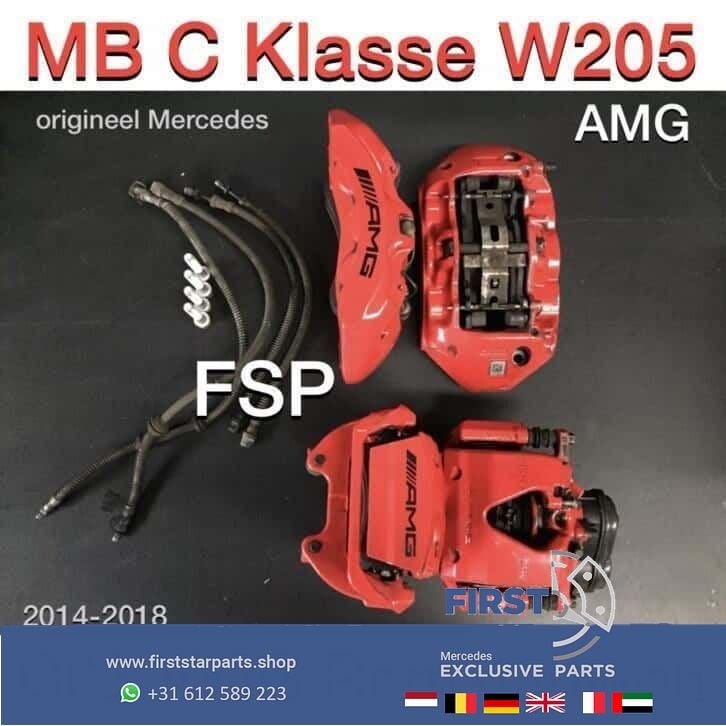 W205 C63 AMG Remtangen Set origineel Mercedes C Klasse 63 s, Auto-onderdelen, Remmen en Aandrijving, Gebruikt, -, Ophalen of Verzenden