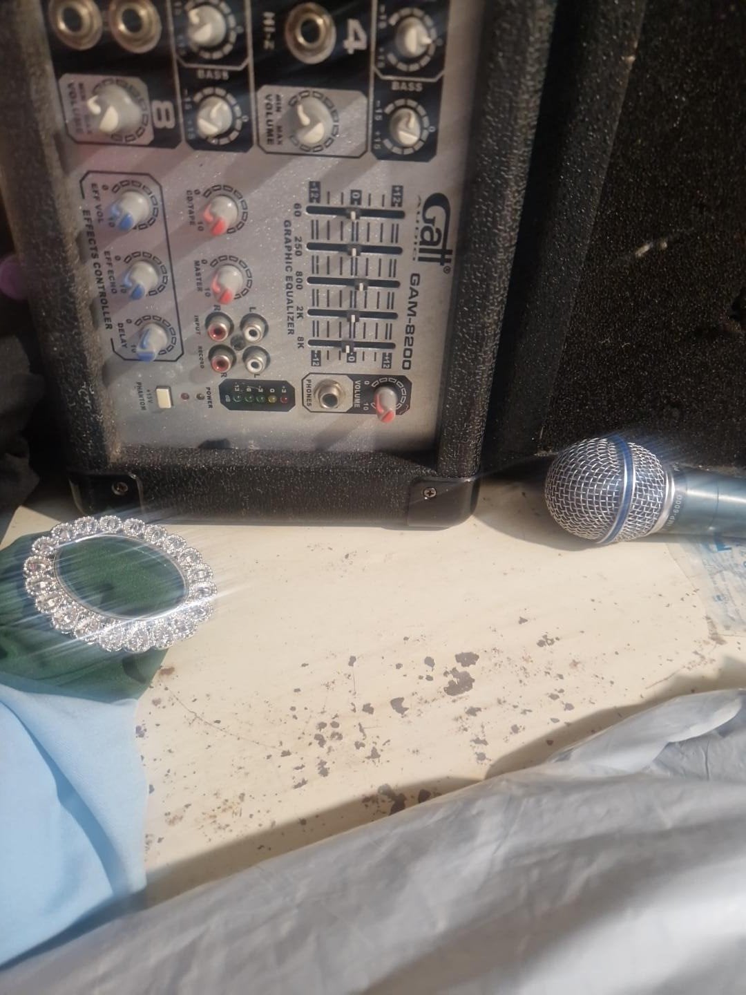 DAP Audio PA-set met draadloze microfoon, Ophalen, Gebruikt, Overige merken