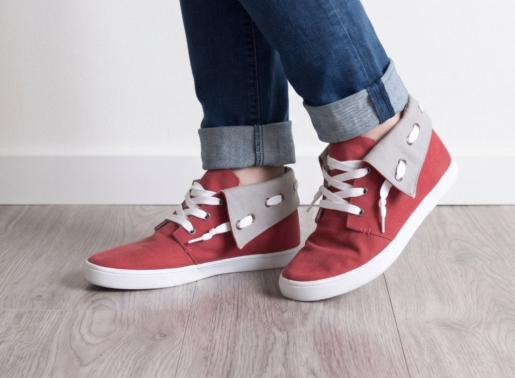 Hub - NIEUW - prachtige rode sneakers - maat 40, Verzenden, Hub, Nieuw, Sneakers of Gympen