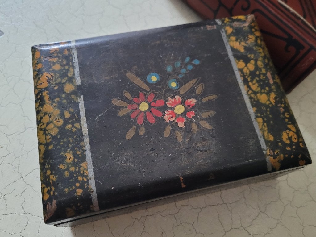 Vintage houten sierraden kistje opberg kistje, Ophalen of Verzenden