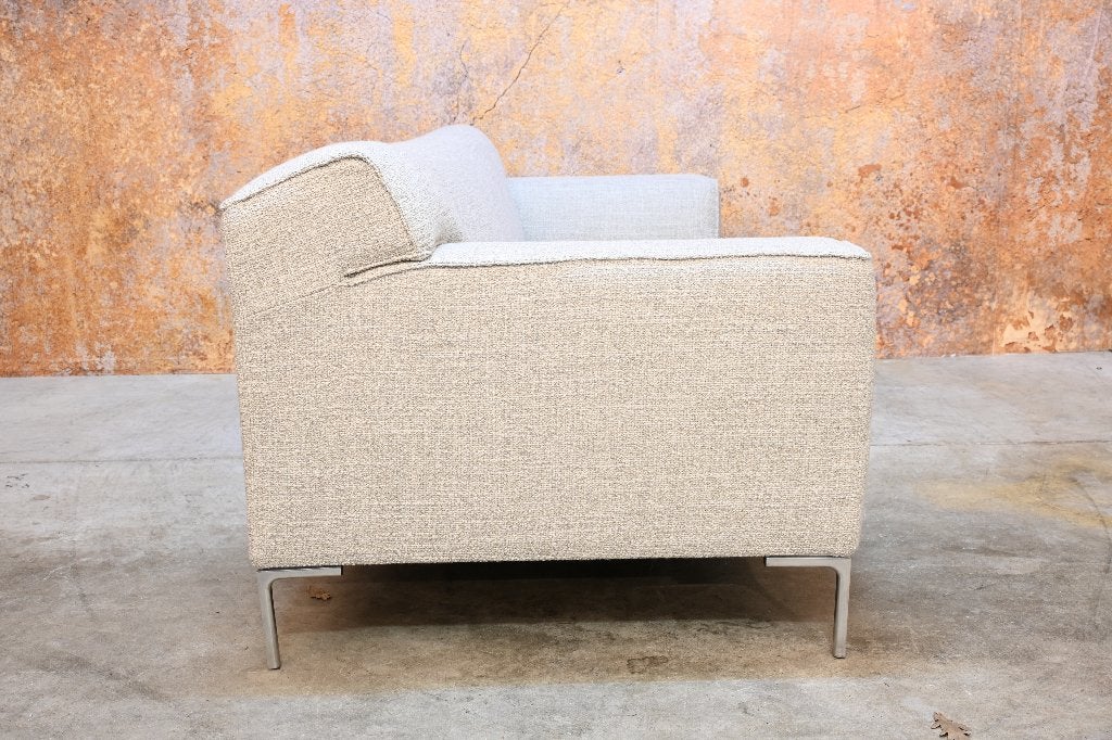 NIEUWbeklede Design on Stock Bloq 2,5 zitsbank De Ploeg stof, Design on Stock, 75 tot 100 cm, Ophalen of Verzenden, Rechte bank