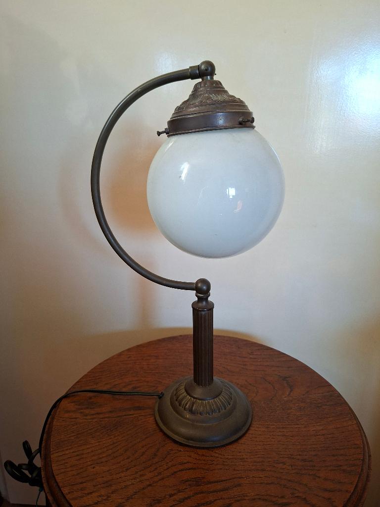 tafellamp art deco koper / brons, Antiek en Kunst, Antiek | Lampen, Ophalen
