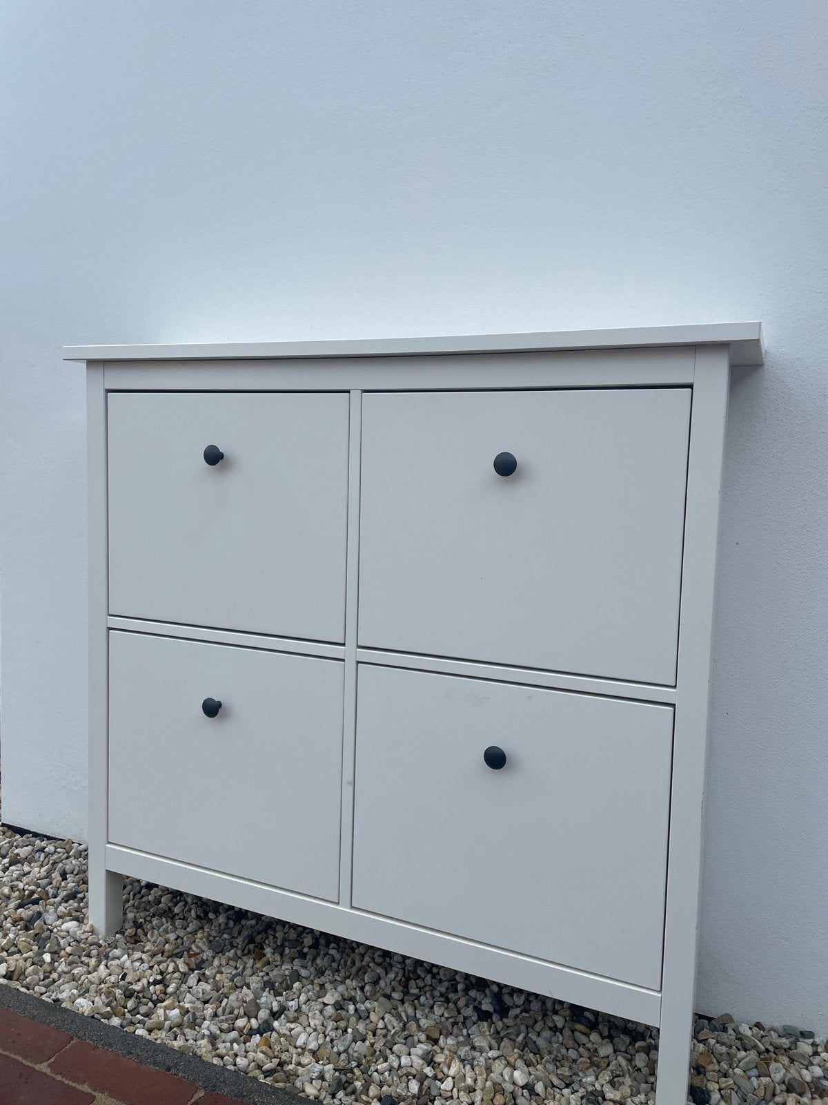 Witte ikea schoenenkast met 4 vakken gratis, Ophalen, Gebruikt