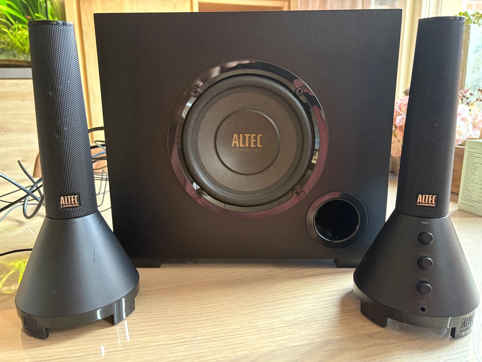 Altec Lansing VS4621 2.1 Speakerset met Subwoofer, Overige merken, Gebruikt, Speakerset, Ophalen of Verzenden
