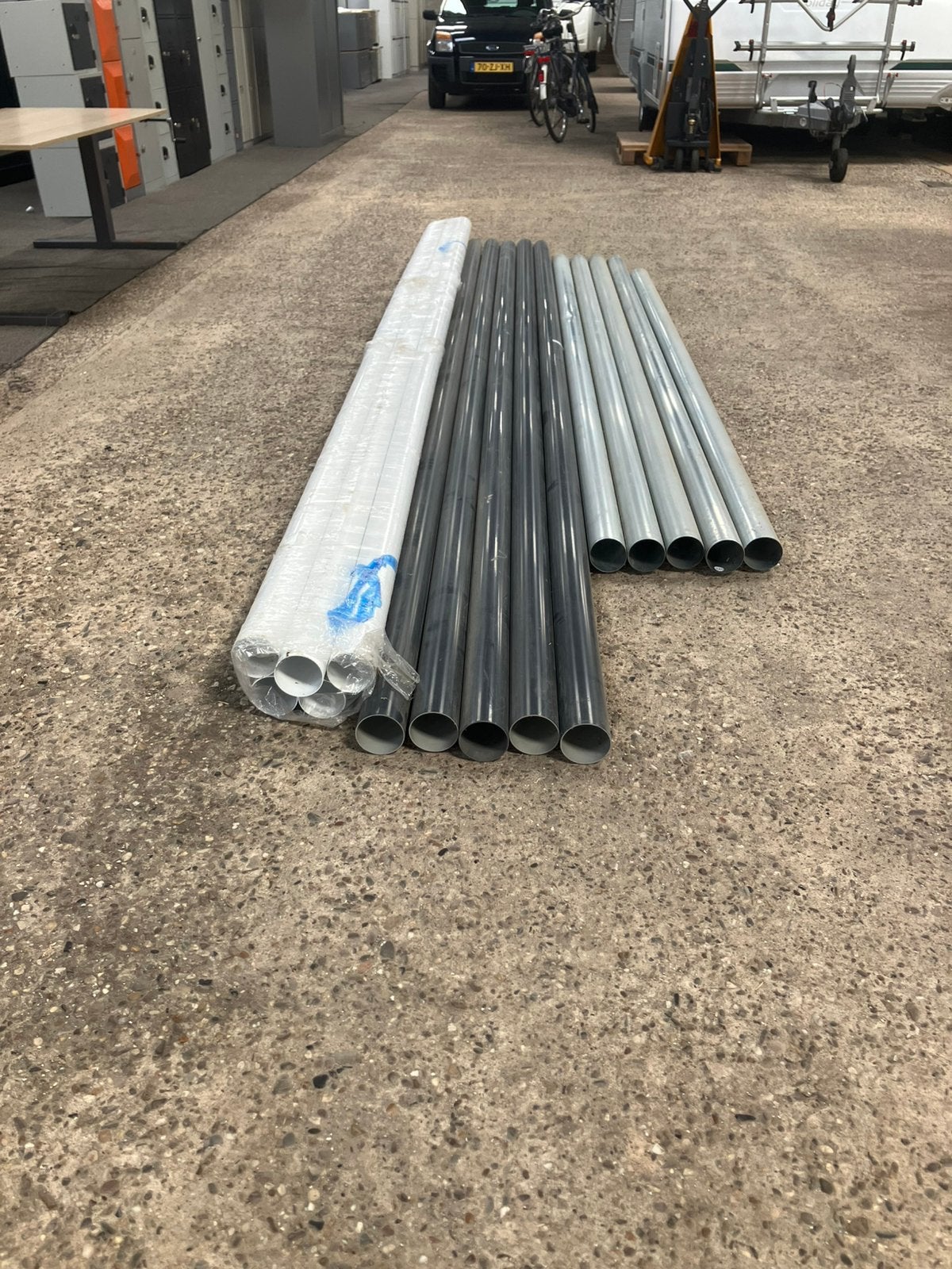 Zinken buizen, Ophalen, Zo goed als nieuw, Aluminium