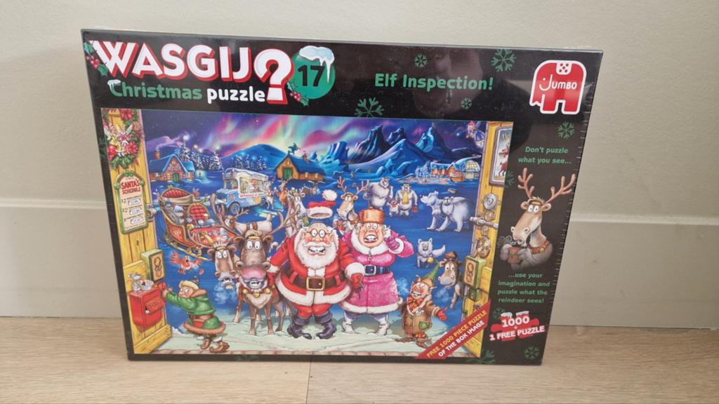 Wasgij Christmas 17 Elf Inspection! 1000 stukjes puzzel, Ophalen of Verzenden, 500 t/m 1500 stukjes, Nieuw, Legpuzzel