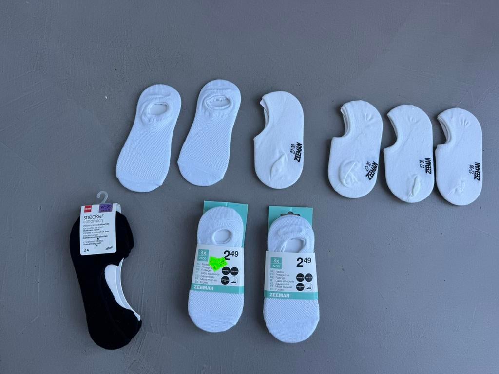 14 paar nieuwe sneakersokken en footies, Ophalen of Verzenden, Nieuw, Meisje, Sokken