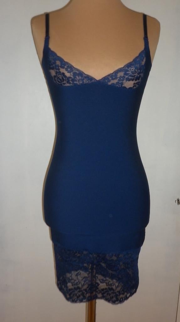 slipdress maat : small, Kleding | Dames, Verzenden, Blauw, Overige typen