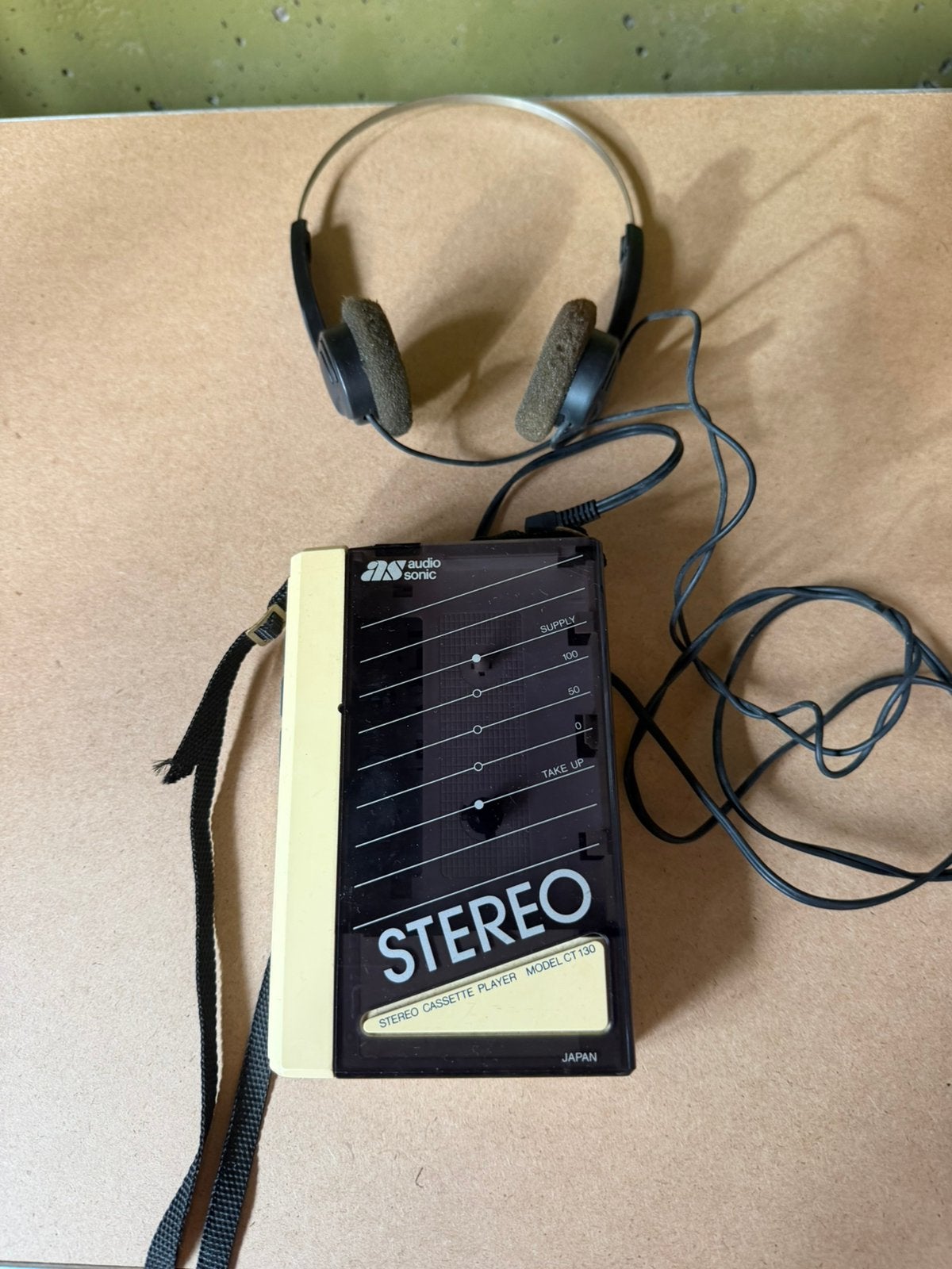 Vintage Audiosonic CT 130 Stereo Cassette Player ongetest, Ophalen of Verzenden, Overige merken