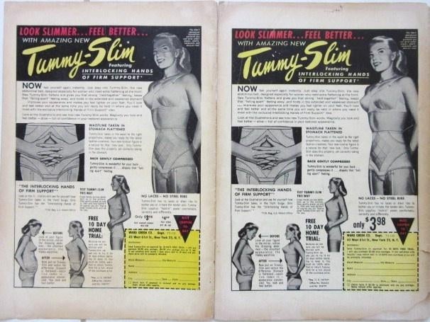 36 VS advertenties reclames corset BH 50-60s mooier figuur, Ophalen of Verzenden, Gebruikt, Overige typen