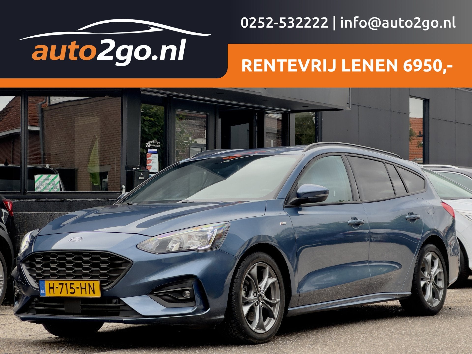 Ford FOCUS Wagon 1.5 AUT8 ST-LINE 150PK EcoBoost NAVI AIRCO, 1345 kg, Euro 6, 150 pk, Blauw
