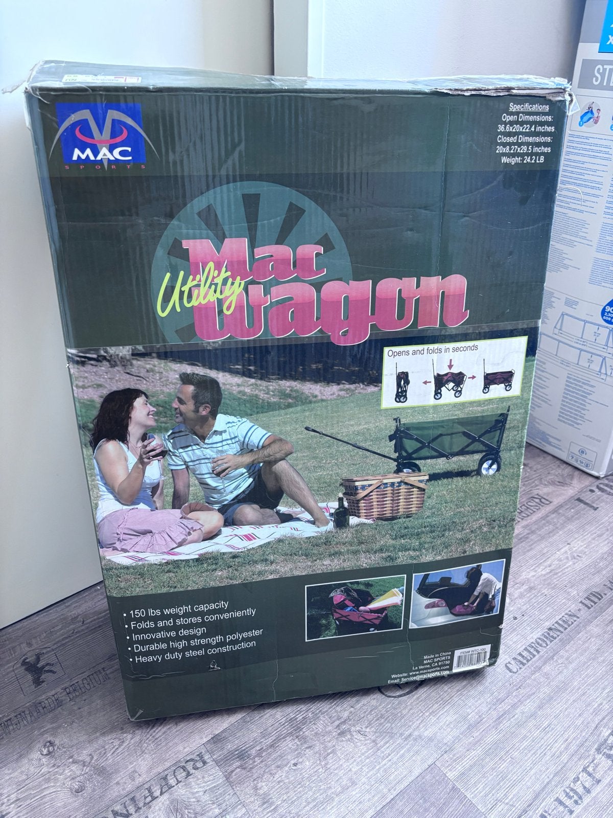 Mac Utility Wagon - Opvouwbare Bolderkar, Ophalen of Verzenden, Opvouwbaar, Zo goed als nieuw