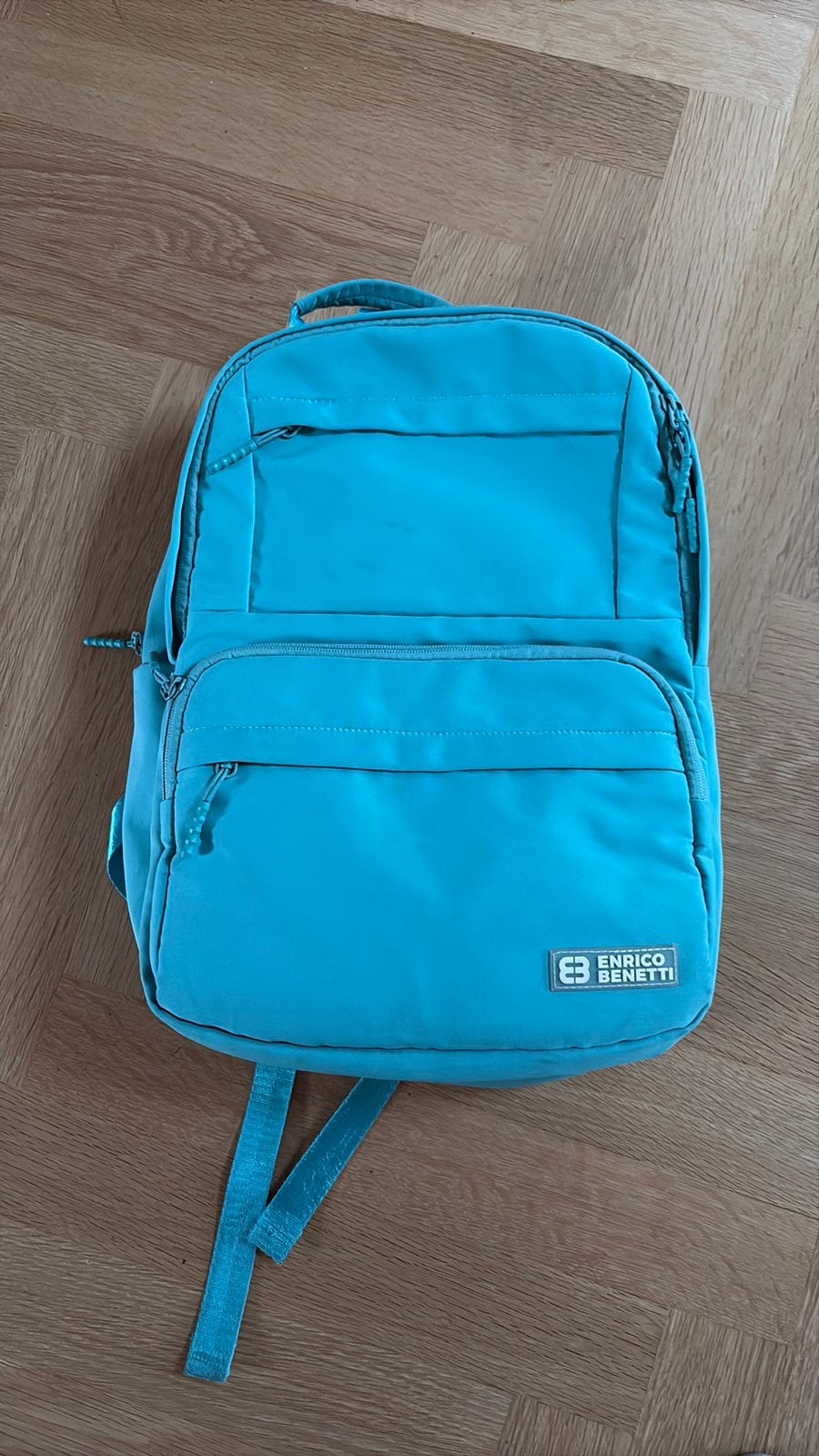 Enrico Benetti tas rugtas rugzak groen / blauw / turquoise, Ophalen of Verzenden, Zo goed als nieuw, Overige merken
