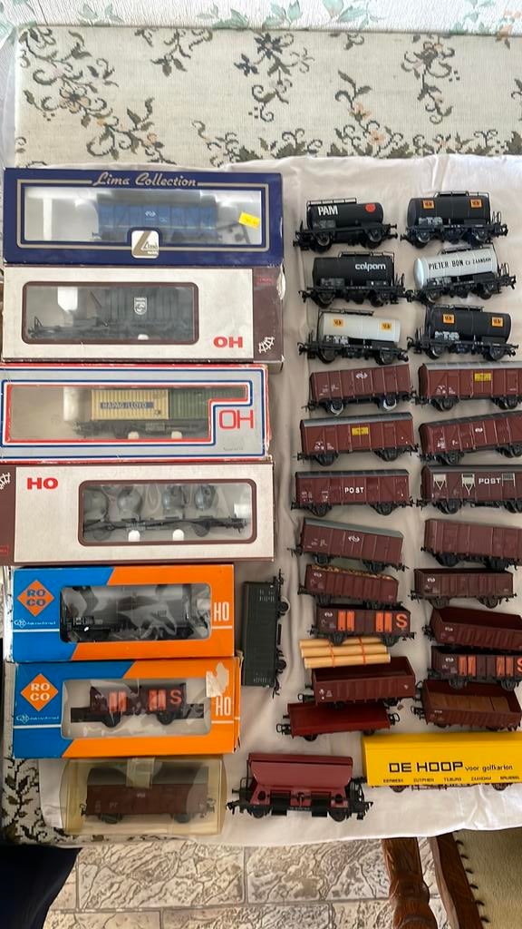 30 stuk Roco wagons € 240,00 merendeel, zie beschrijving, Overige merken, Gebruikt, Gelijkstroom, Wagon