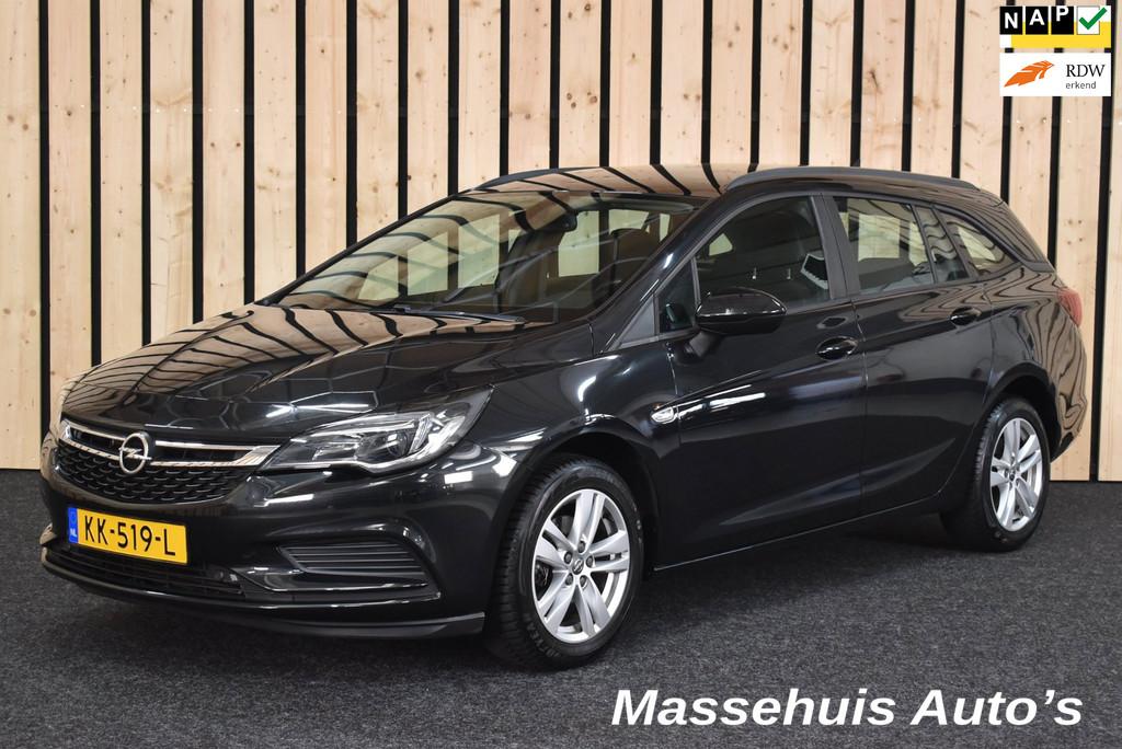 Opel Astra Sports Tourer 1.0 Edition 112dkm Navi Clima Cruis, Voorwielaandrijving, Stof, Gebruikt, Euro 6