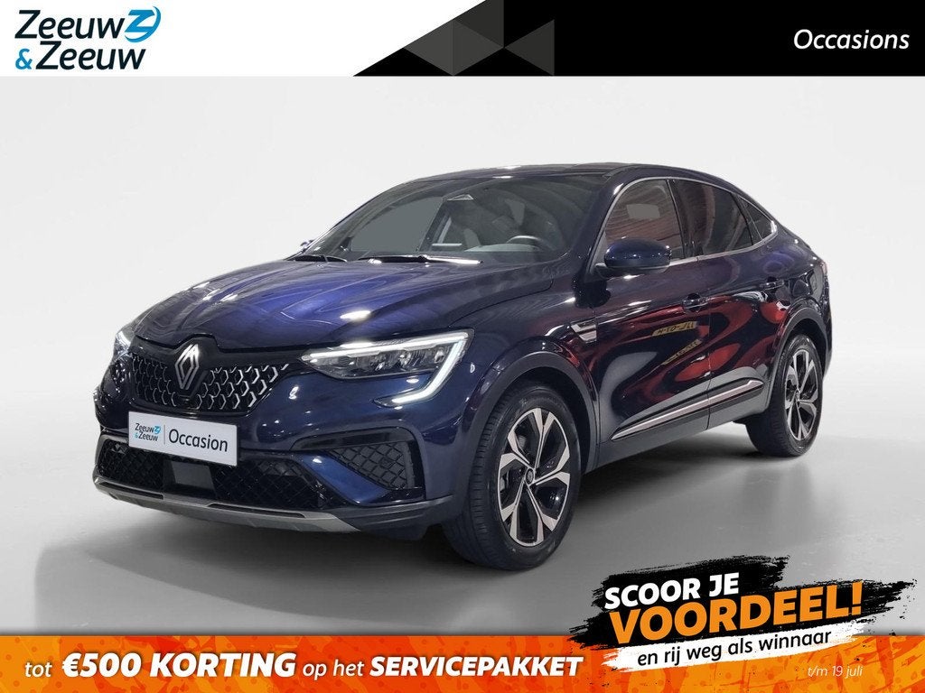 Renault Arkana 1.6 E-Tech full hybrid 145 techno * Automaat, Auto's, Renault, Gebruikt, Euro 6, Blauw, Leder en Stof