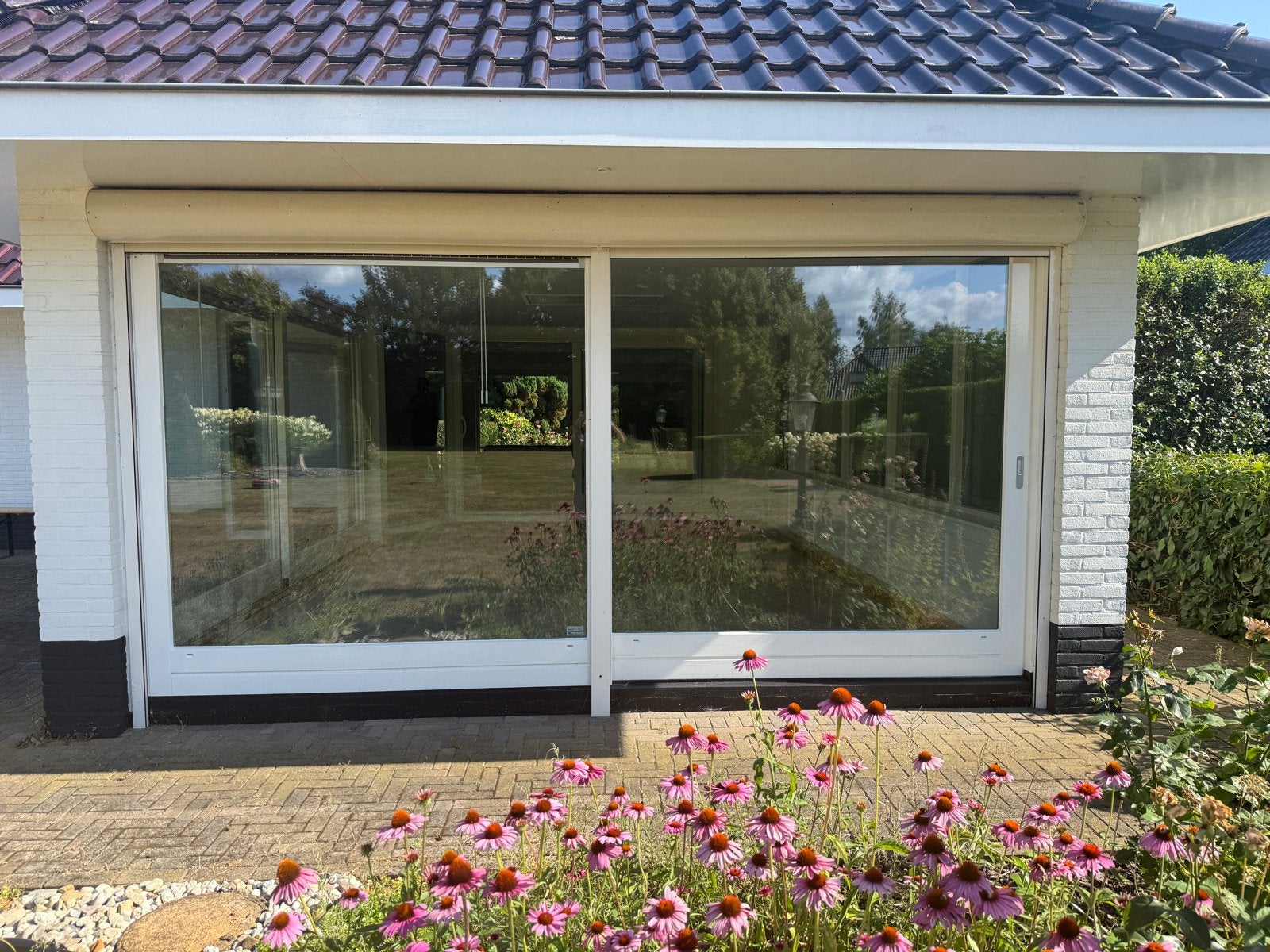3 Grote schuifpuien met dubbelglas, Ophalen, Gevelraam of Ruit, Gebruikt, 160 cm of meer