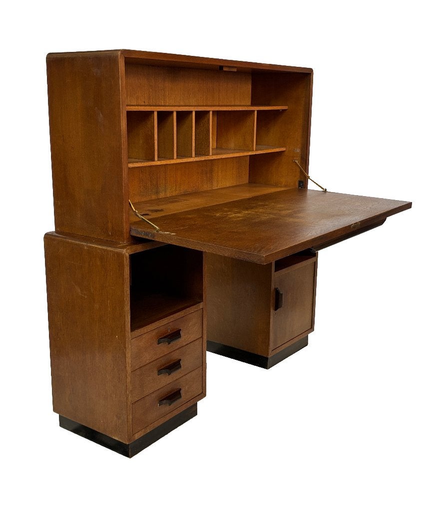 Art Deco Amsterdamse School werkplek secretaire, Ophalen, Art Deco, Gebruikt, Art Deco