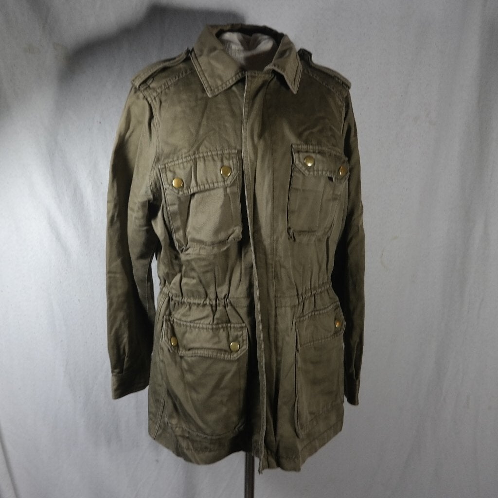 Stoere groene tussen jas.Mt 40.Merk H&M, Maat 38/40 (M), ., Ophalen of Verzenden, Zo goed als nieuw