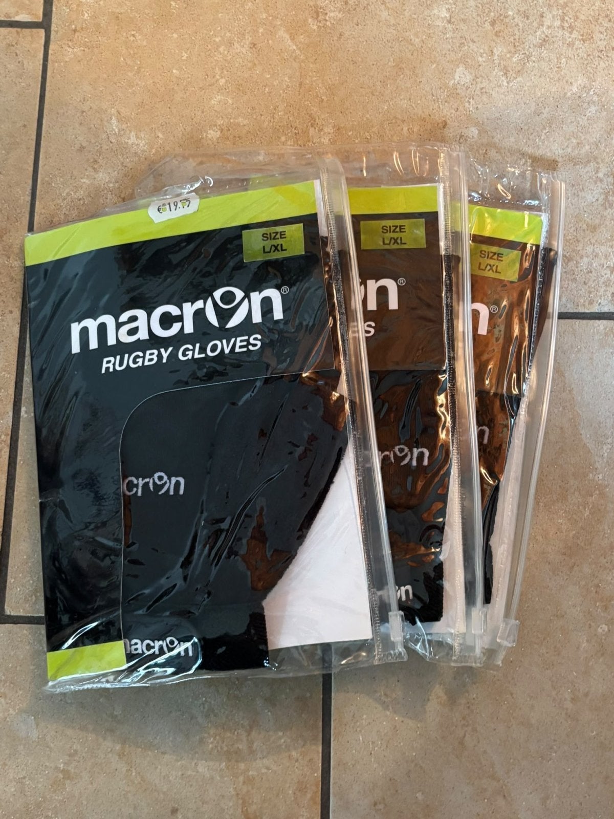 3 paar Macron Rugby Handschoenen - Nieuw, Ophalen of Verzenden, Nieuw, Kleding