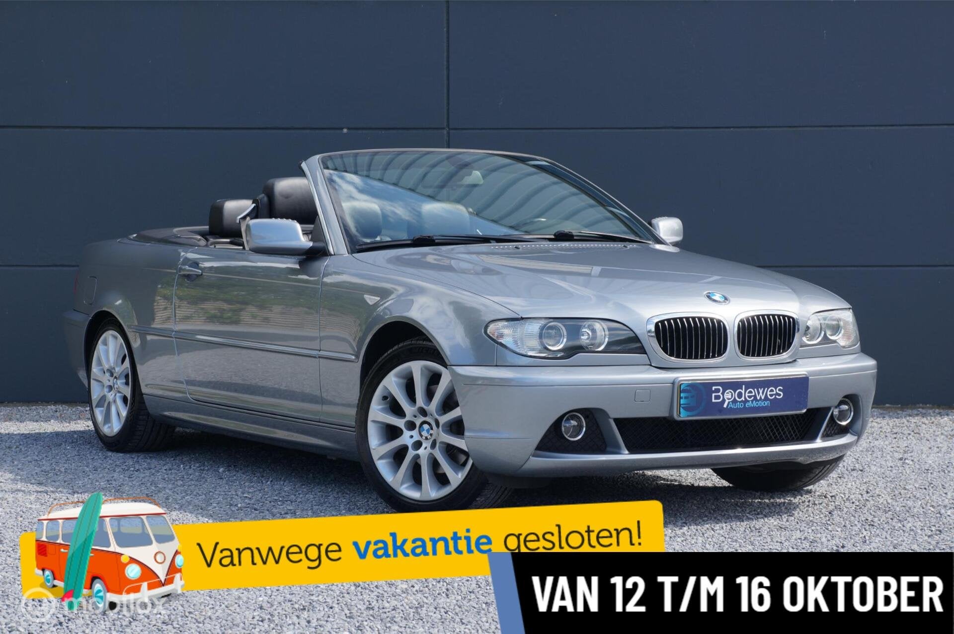 BMW 3-serie Cabrio 320Ci Aut. Special Executive Org NL Mooi, Achterwielaandrijving, Gebruikt, Zwart, Cabriolet