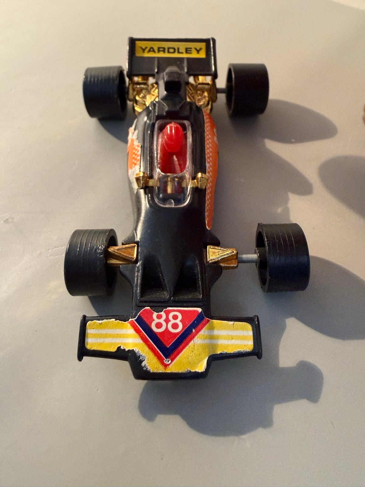 Vintage McLaren M23 Yardley Formule 1 modelauto - Jaren '70, Ophalen of Verzenden, Gebruikt