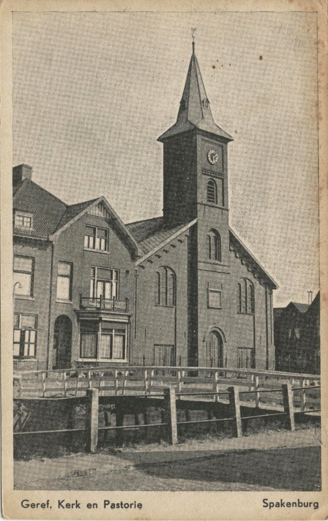 Bunschoten – Spakenburg  Geref.Kerk en Pastorie, Verzenden, 1920 tot 1940, Ongelopen, Utrecht