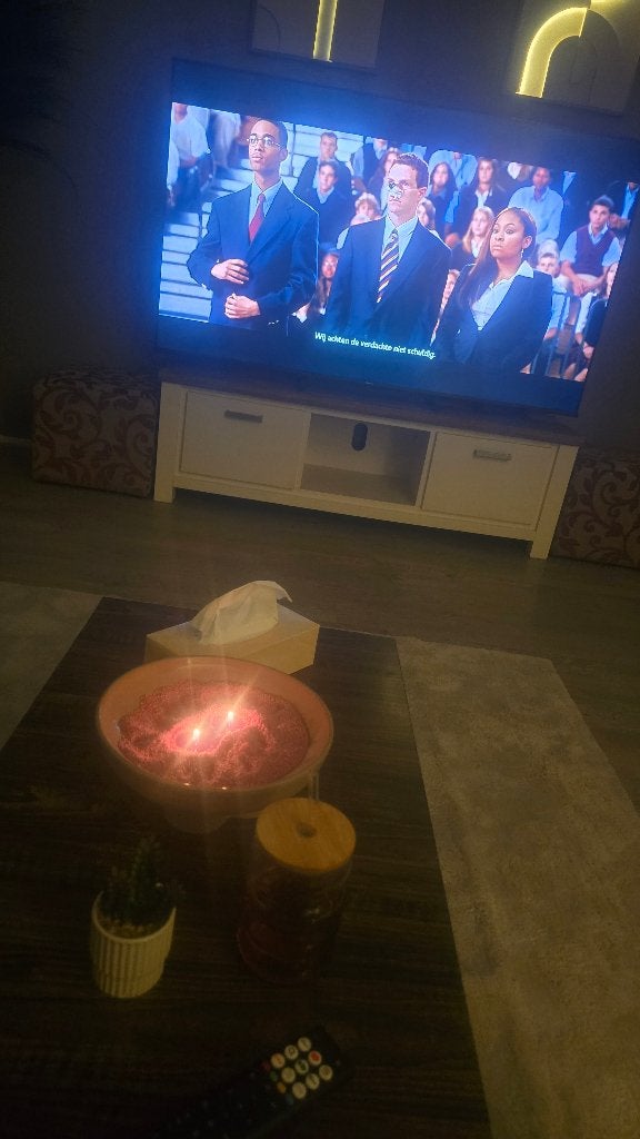 Tv meubel 160L 50H 44B poefjes zijn ook te koop beide 10euro, Ophalen, Gebruikt