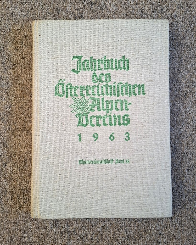 Jaarboek Oostenrijkse Alpenvereniging uit 1963, Ophalen of Verzenden, Gebruikt