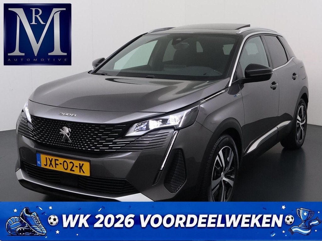 Peugeot 3008 1.6 HYbrid4 300 GT VAN: 26.900,- VOOR: 24.330,-, Auto's, Peugeot, Automaat, Euro 6, 4 cilinders, Leder en Stof