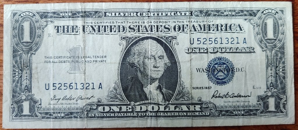 Bankbiljet USA 1 Dollar 1957, Verzenden, Noord-Amerika, Los biljet
