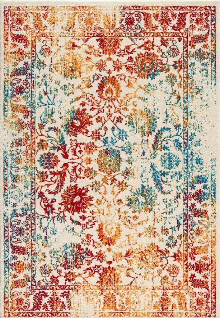 NIEUW kleurrijk vintage vloerkleed! (KOOPJE!), 100 tot 150 cm, Vintage, Nieuw, Ophalen of Verzenden