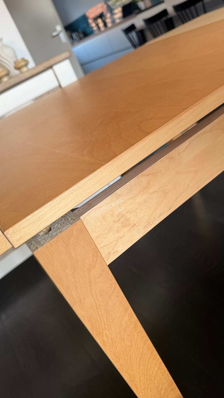 Uitschuifbare tafel GRATIS, Huis en Inrichting, Ophalen, Gebruikt, 50 tot 100 cm, 50 tot 100 cm