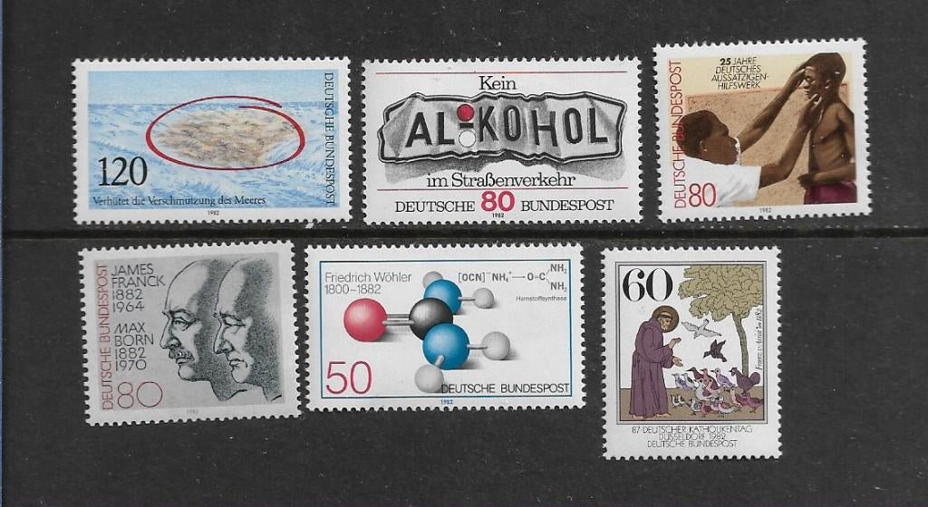 Postzegels Duitsland     1144/1149   PF, Ophalen of Verzenden, BRD, Postfris